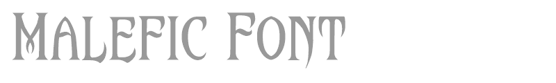 Malefic Font